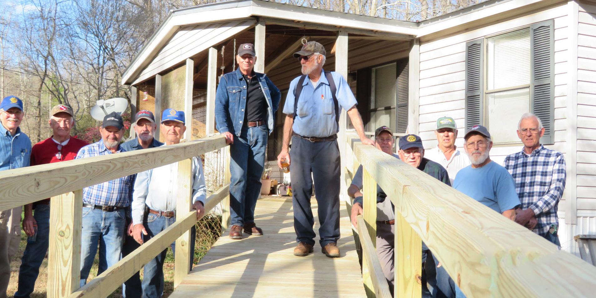 Rotary builds ramp for Sears